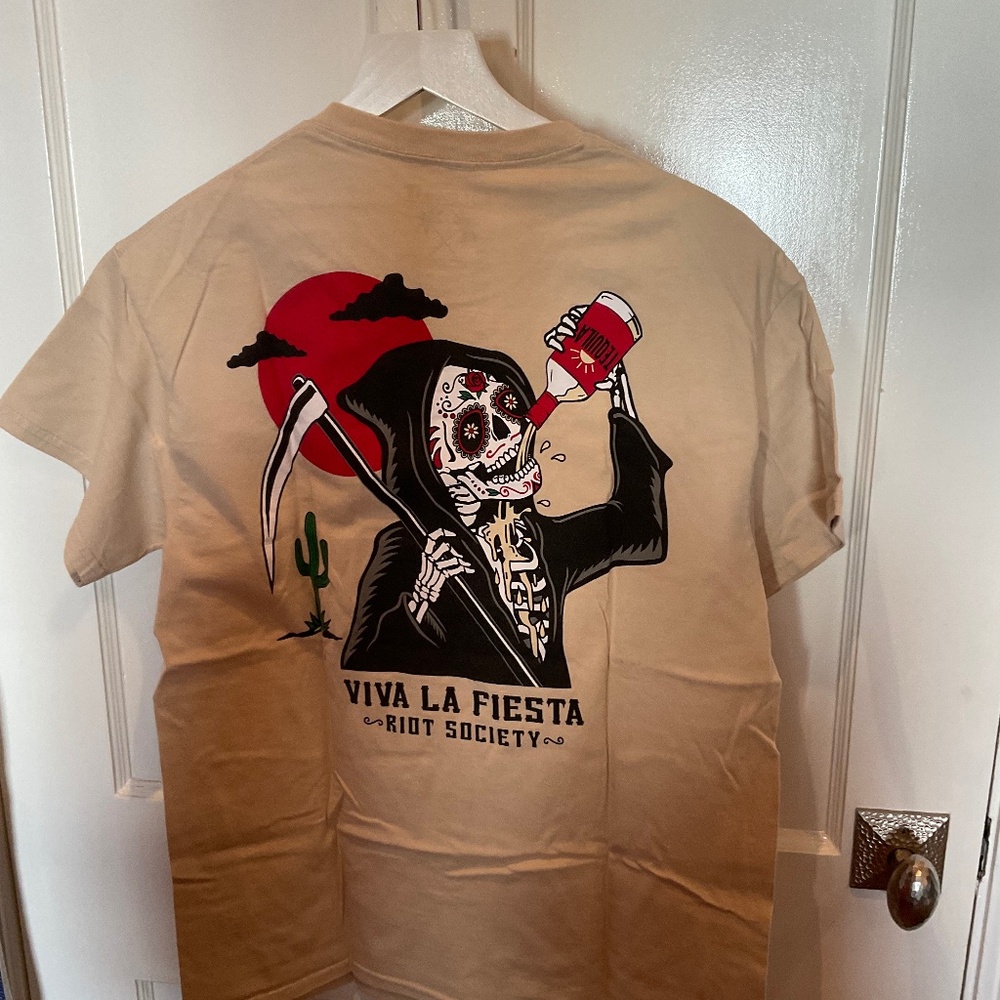 Riot Society Men’s Tee Viva La Fiesta Theme, M